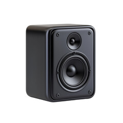 Fototapeta premium Black Audio Speaker with Clear Sound Design