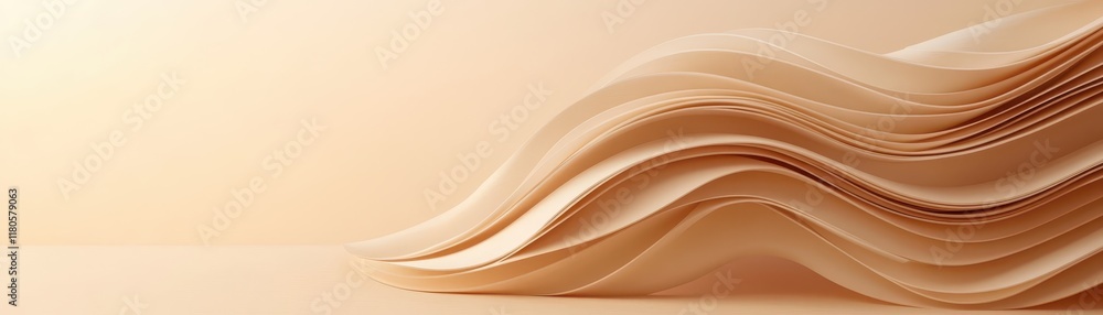 Poster abstract 3d background with flowing lines, dynamic curves and fluid gradient shapes for modern art d