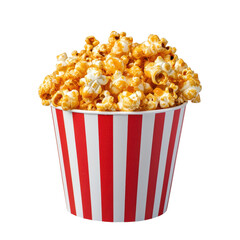 Fresh Buttered Popcorn in Classic Red and White Bucket