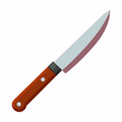 Colorful of a knife on a White Background - Vector Illustration