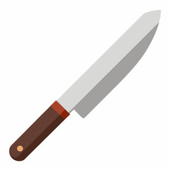 Colorful of a knife on a White Background - Vector Illustration
