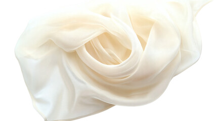 A petal rose fabrics isolated on white background