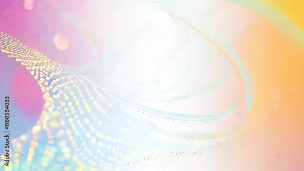 Aufkleber vibrant abstract background with colorful dots and blurry lines