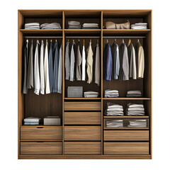 wardrobe Advertisement isolated on white background full depth of field 
