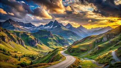 Col du Portalet: Spain France Border Mountain Pass Scenic View Photography