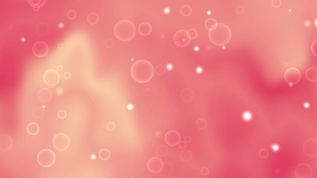 Pink and peach gradient background with translucent floating circles. Suitable for social media posts, packaging design, and feminine branding projects.