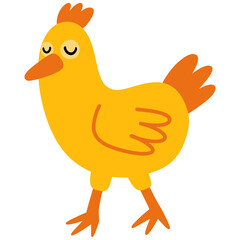 chicken cartoon illustration 