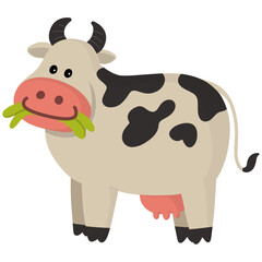 cow cartoon illustration 