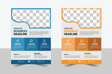 Modern and simple business card design simple and clean.