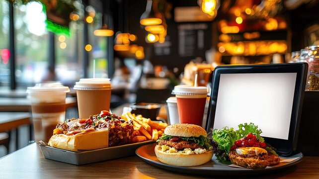 Delicious meal in a cozy cafe setting. - Powered by Adobe