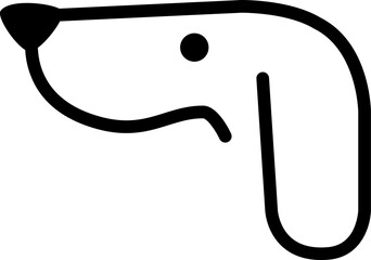 Vector : Pets Animal Simple Lineart - for Symbol Logo Decorative Ornament Pattern Printable