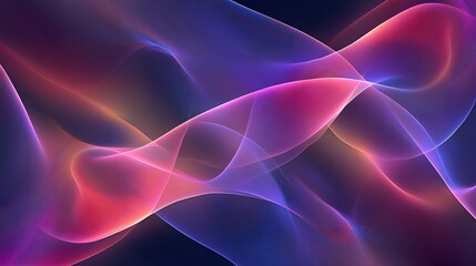 Fototapeta premium Abstract Pink and Purple Wave Forms Design