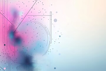 Abstract art featuring soft pastel colors and geometric shapes.