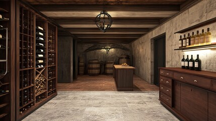 Elegant Wine Cellar Design: A Luxurious Home Bar