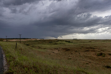 Tormenta al atardecer