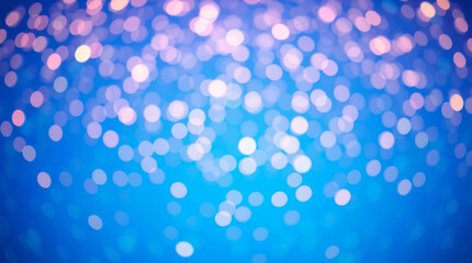 Sparkling BLUE surface as a vibrant backdrop. The image is characterized by cool, slightly dark, and soft lighting with bright, vivid colors. Background with space for copy.