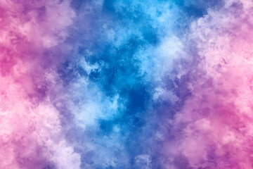 Obraz premium Abstract Background Pink Blue Clouds Illustration