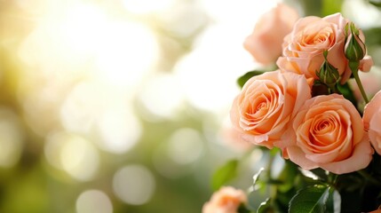 Pruning beautiful roses in a sunlit garden for a vibrant bloom
