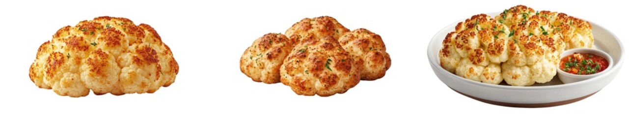 Fototapeta premium Delicious baked garlic bread with herbs and spices.