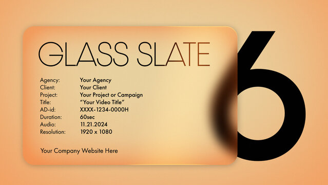 Glass Credits Slate
