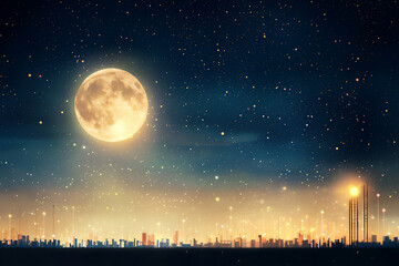  enchanting geometric moon