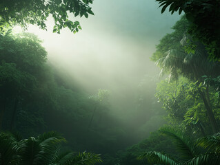 Obraz premium morning in the forest