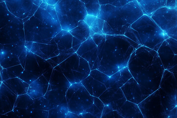 Dark Blue Background with Glowing Particles and Futuristic Abstract Design for Digital and Artistic Use






