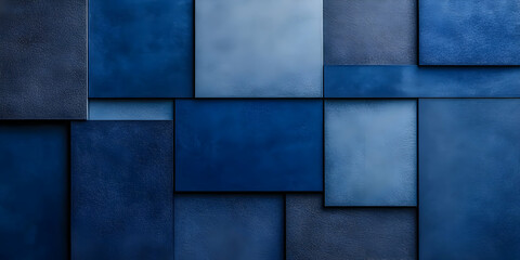 Naklejka premium Abstract Blue 3D Geometric Background
