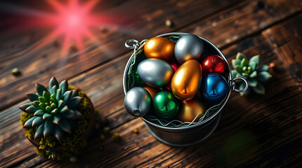 Easter Egg Art: Stripes, Polka Dots, and Waves on Display Brightly Decorated Easter Eggs with Vibrant Patterns Minimalist Easter Decorations: Beautifully Painted Eggs