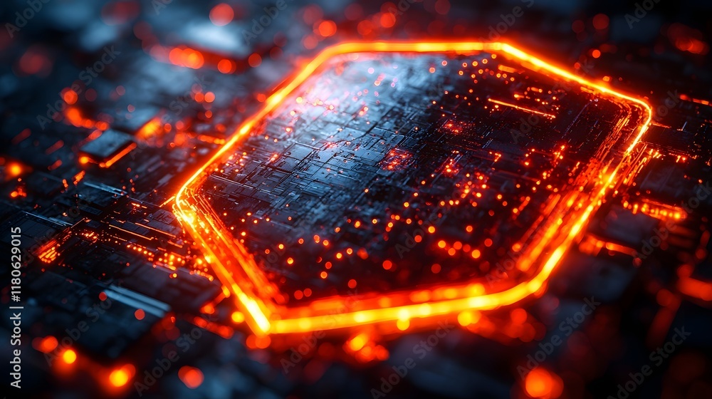 Poster glowing digital shield neutralizing cyber virus cybersecurity concept with hexagonal firewall
