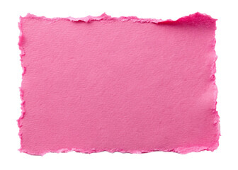 Pink paper with torn edges texture for using as text box	