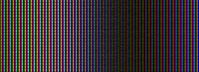 Seamless RGB pixel pattern. Repeating crt screen background. LCD display dots wallpaper. Red Green Blue pixels monitor texture. Repeated LED backdrop. Vector