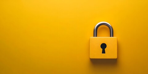 Fototapeta premium Digital Security Padlock Protecting Cybersecurity Information and Data Cybersecurity Concept with Encrypted Lock Safeguarding Access to Private Digital Assets