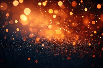 Fototapeta premium Sparkling Golden Lights Abstract Background