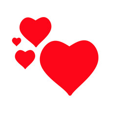 Beautiful love icon or reaction