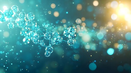 abstract teal molecular structure background - abstract backgrounds