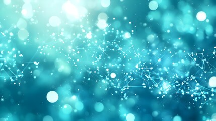 abstract teal network bokeh background - abstract backgrounds