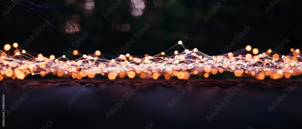 Poster futuristic ai network abstract digital connections data flow technology background