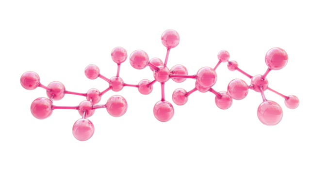 Molecular and DNA model transparent background