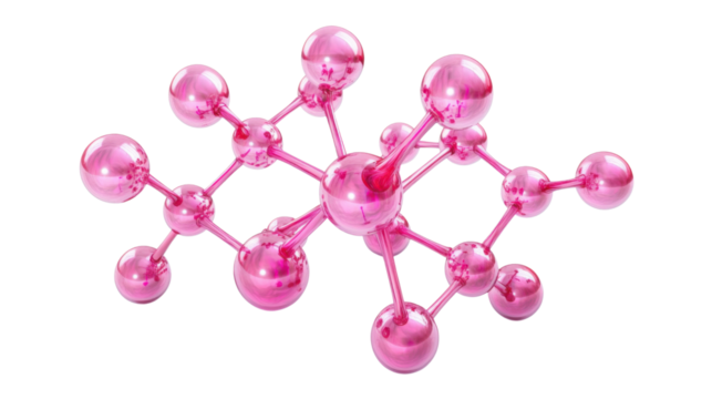 Molecular and DNA model transparent background