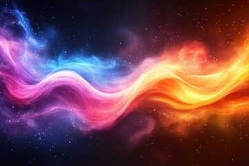 Fototapeta premium Cosmic Waves: A Symphony of Color and Light