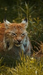 lynx in the zoo