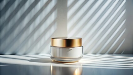 Minimalist Cosmetic Product Display: Simple Beauty, Clean Design