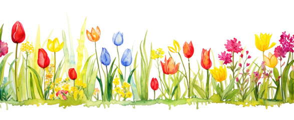 PNG Spring border outdoors flower nature.