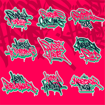 Graffiti Tag Pack December Vol 1 Eitable for your work