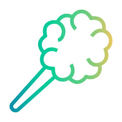 cotton candy Line Gradient Icon