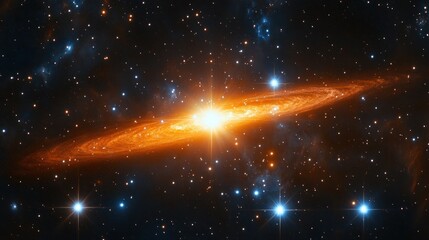 A stunning image of a galaxy, showcasing its spiral structure and vibrant colors.