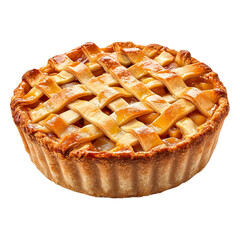 apple pie isolated on transparent background