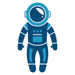 astronaut silhouette black vector illustration
