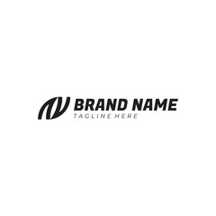 Letter A and V logo, unique logo, black and white logo, premium elegant logo vector